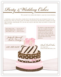 Professional Cake Decorator Flyer