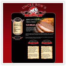 e-commerce website, Uncle Bob's Sauces, online store
