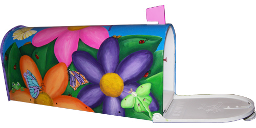 Butterfly Painted Mailbox