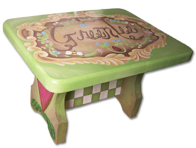 Child's Painted Stepstool